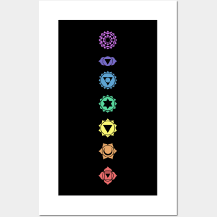 Chakra Qi Reiki Crystals Graphic Posters and Art